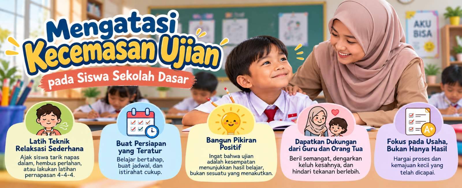 Mengatasi Kecemasan Ujian pada Siswa Sekolah Dasar