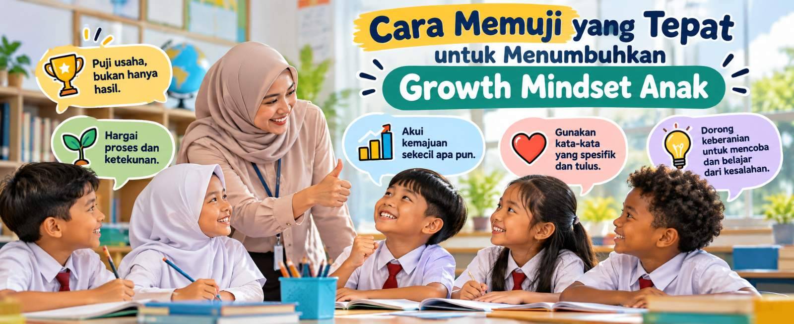 Cara Memuji yang Tepat untuk Menumbuhkan Growth Mindset Anak